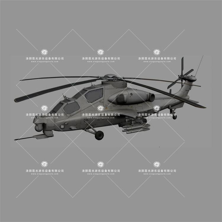 四川武装直升机3D模型